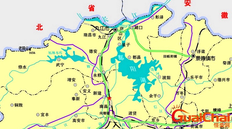 鄱阳湖位于哪个省境内？鄱阳湖位于哪个省哪个市