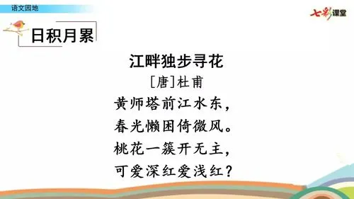 江畔独步寻花的诗意？江畔独步寻花古诗是什么意思?