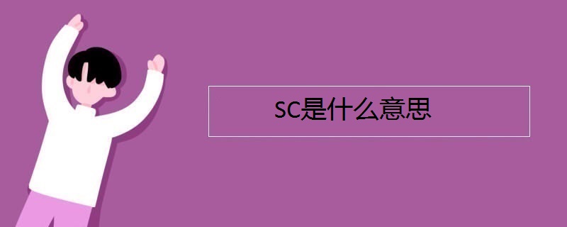 sc是啥意思网络用语？sc是啥意思医学