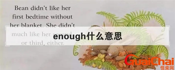 enough是什么意思中文？enough是什么意思